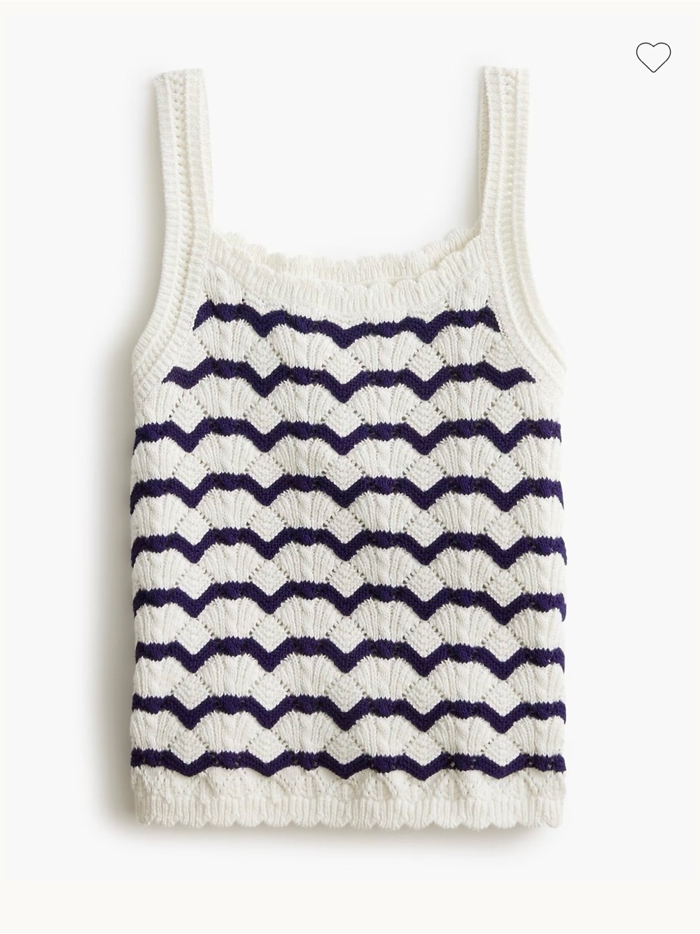 J. Crew cotton Crochet Tank Top